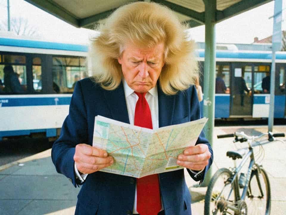 A generated photo of an anonymous stranger. It is not Donald Trump.